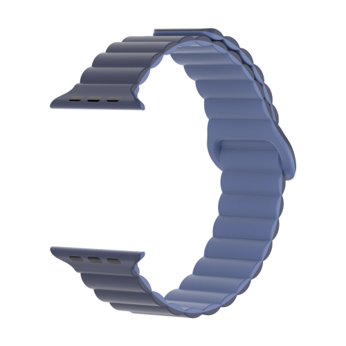 Bracelete Silicone Inmove Apple Watch Magnetic 44/45/46/49mm Dark/Light Blue