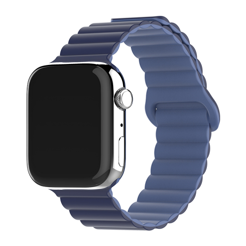 Bracelete Silicone Inmove Apple Watch Magnetic 44/45/46/49mm Dark/Light Blue