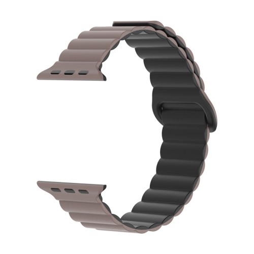 Bracelete Silicone Inmove Apple Watch Magnetic 38/40/41/42mm Chocolate/Preto