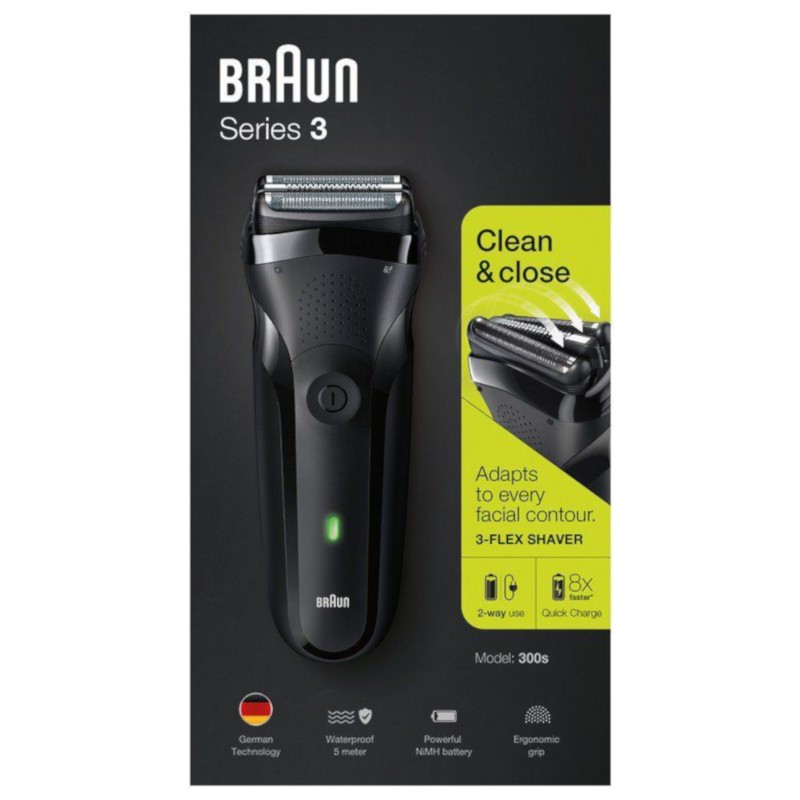 MÁQUINA BARBEAR BRAUN 300S BLACK SERIE 3