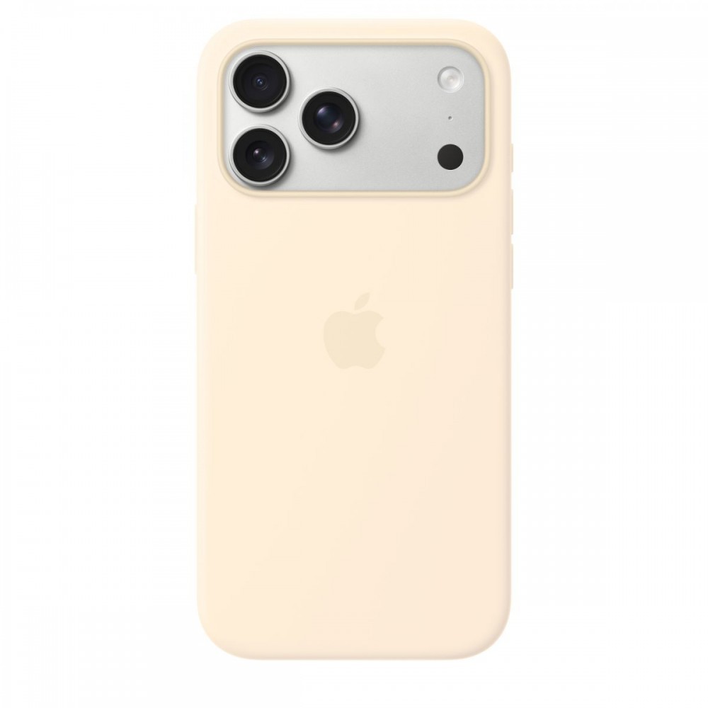 Capa iPhone 17 Pro Max Silicone with MagSafe ? Baunilha