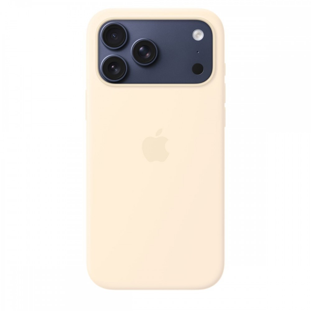Capa iPhone 17 Pro Max Silicone with MagSafe ? Baunilha