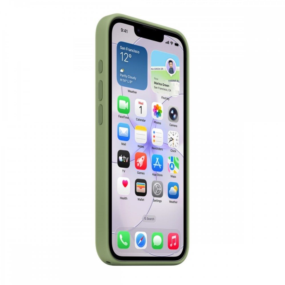 Capa iPhone 17e Silicone with MagSafe ? Musgo-claro
