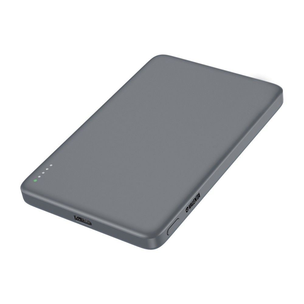 Valenta Powerbank Magsafe Ultra Slim 5.000 Mah Grey