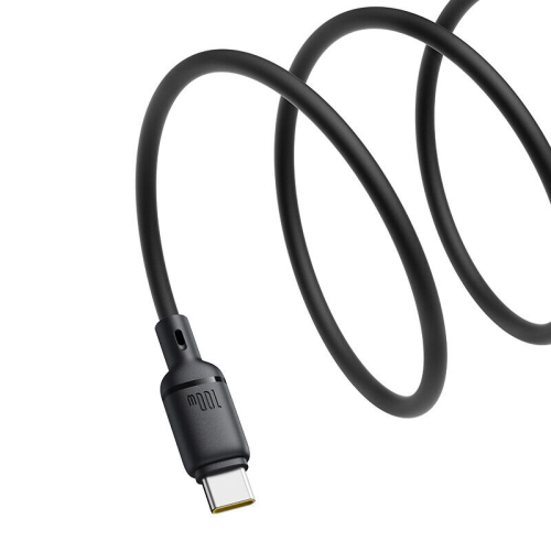 Cabo Baseus Silky Cabo de Dados com Carregamento Rápido USB-A para USB-C 3A 2M Cluster Preto