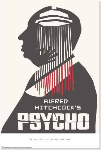 Poster:Alfred Hitchcock – Psycho GPE6044
