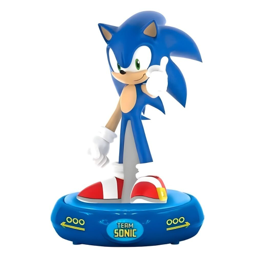 Candeeiro com Figura 3D:Sonic The Hedgehog