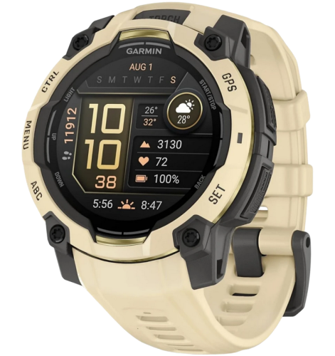 Garmin Instinct 3 AMOLED GPS 45mm Silicone Citrine/Cinza