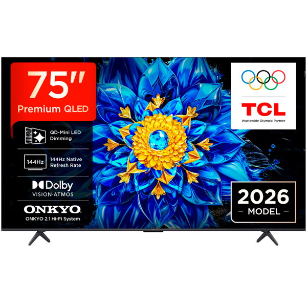 TCL QD-MINILED TV 75"4K UHD 144MZ GOOGLE TV 75P8L