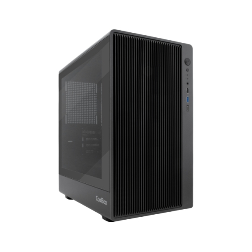 CoolBox Gaming GM350 Darkface Caixa MicroATX - 1 x USB C 3.2 1 x USB A 3.2 1X USB A 2,0 1 x Audio + Micro - Preto
