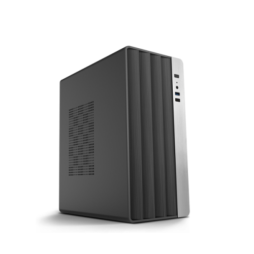 CoolBox M870 Caixa MicroATX - 1 x USB C 3.1 1 x USB A 3.1 1 x Audio + Micro - Fonte 500W - Preto