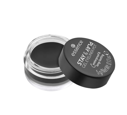 Essence Cosmetics Delineador em gel Stay &Play Waterproof 01-Black 5g