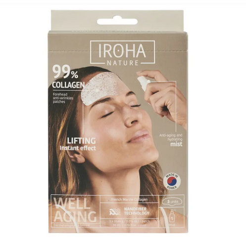 Iroha Nature 99 Colágeno Patches Para Frente 3 Un