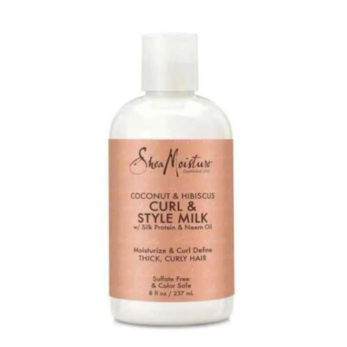 Shea Moisture Coconut &Hibiscus Curl &Style Milk Cabelo Encaracolado 254ml