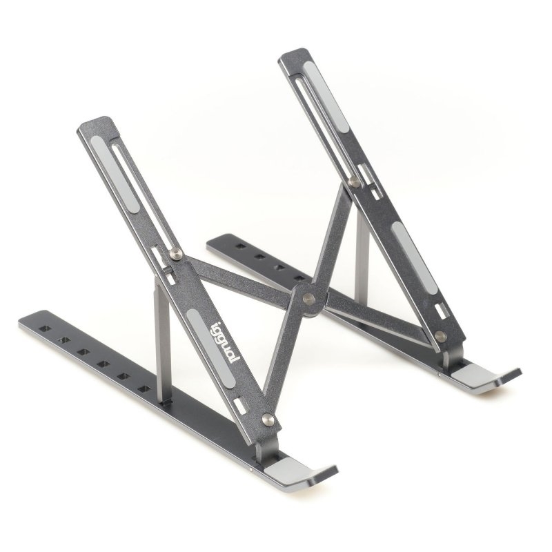 iggual Suporte elevador plegable portátil 17"gris