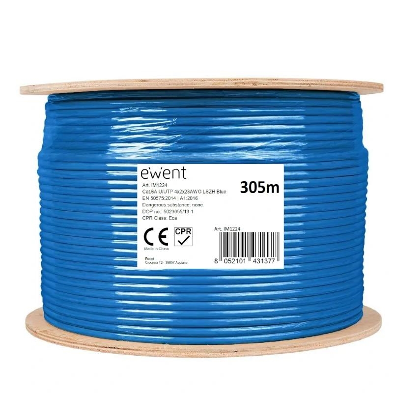 Bobine Cabo de Rede Ewent Coil CAT6A U-UTP,LSZH,305m