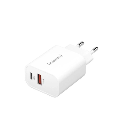 Intenso | Carregador parede W30AC|1xUSB-A 1xUSB-C