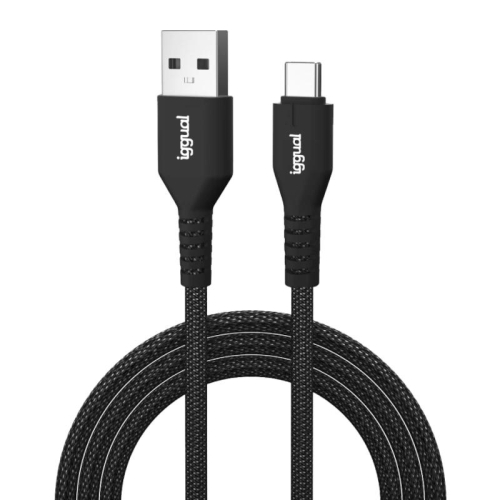 iggual Cabo USB-A a tipo C 3A 100 cm trançado