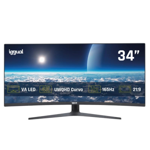 MONITOR IGGUAL 34"UWQHD 1ms 2DP 2HDMI MM AA CURVO