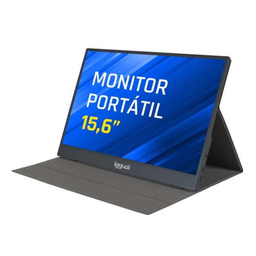 MONITOR IGGUAL PORTÁTIL 15,6"IPS FHD USB-C + Capa