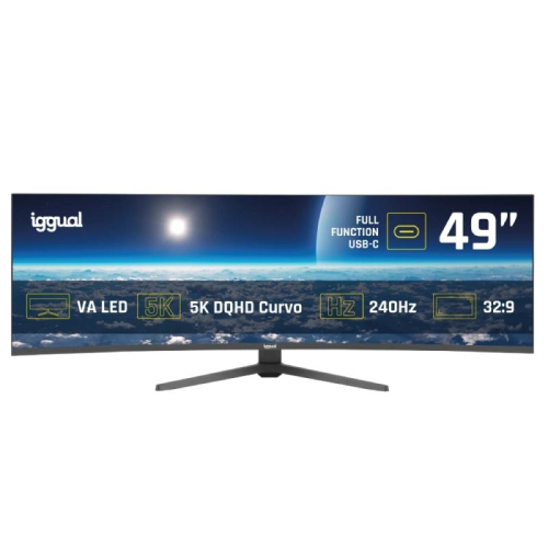 MONITOR IGGUAL 49"5K DQHD 1ms 240Hz MM AA CURVO
