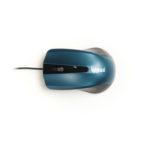 iggual Rato óptico COM-ERGONOMIC-RL-800DPI azul