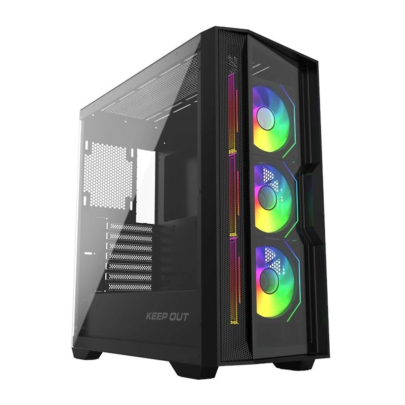 Keep Out Caixa M-Atx KO XC-500 ARGB USB3 BlackGlass