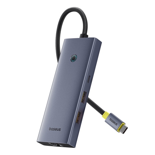 Hub Usb Baseus Ultrajoy Series 7-Port Hub Docking Station Space Grey Usb-C To Hdmi4K@60Hz*1+Usb3.1*2