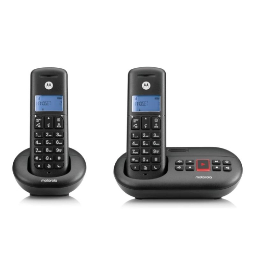 Telefone sem fios Motorola E212 DECT + 1 Extensão - Secretária eletrónica - Alta-voz