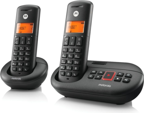Telefone sem fios Motorola E212 DECT + 1 Extensão - Secretária eletrónica - Alta-voz