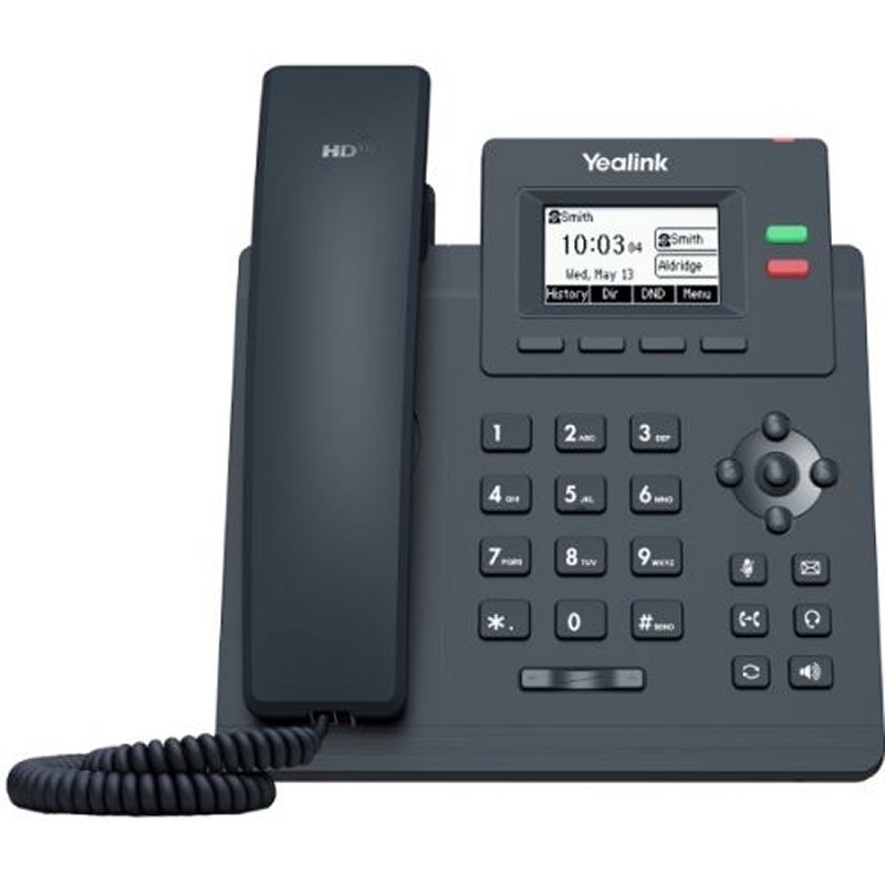 YEALINK SIP-T31G,2 cuentas,CON PoE,SIN PSU