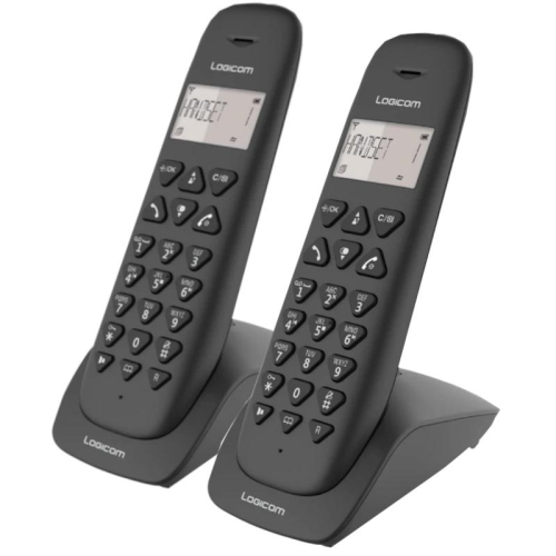 Logicom Telefone DECT Vega 250 Preto Duo