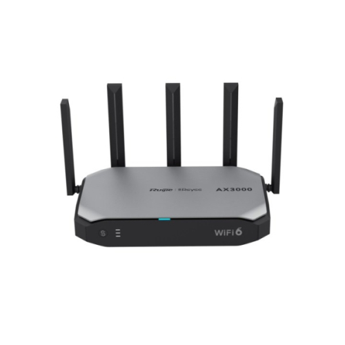 Router Ruijie RG-EG105GW-X Dual Band - 5 portas de 1 Gbps - WiFi 6 AX3000 - Velocidades até 3 Gbps - Carcaça metálica - Suporte Mesh - Gestão por apli