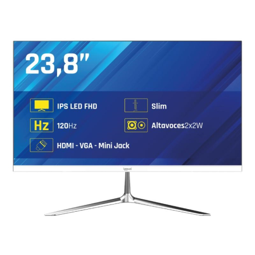 MONITOR IGGUAL 24"IPS 1ms FHD 120Hz MM Branco