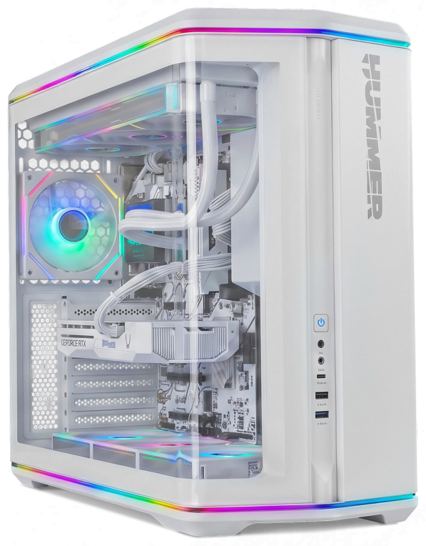 NOX Semitorre ATX Hummer Anvil Cristal Curv Branco