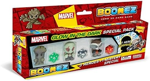 Boomz Marvel Glow in the Dark Special Pack (3 Heróis + 1 Mistério) - Style 3
