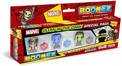 Boomz Marvel Glow in the Dark Special Pack (3 Heróis + 1 Mistério) - Style 4