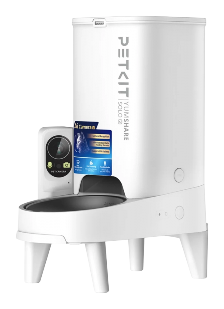 Petkit Yumshare Solo 2 de 3L com Wi-Fi,10 refeições/dia - Branco