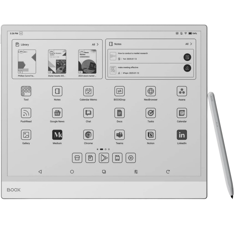 Leitor E-Book ONYX BOOX Note Max 13,3"128 GB E Ink Carta 1300