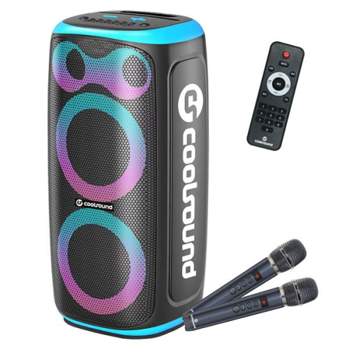 Coolsound Blast Pump Coluna Karaoke - 2x 6.5"- 60W RMS - Iluminação RGB