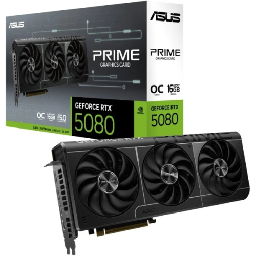 Placa Gráfica Asus Prime GeForce RTX 5080 O16G EVO 16GB GDDR7 Reflex 2 AI NVIDIA DLSS4