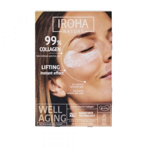 Iroha Nature Patches Olhos Colágeno 99% 6 Unidades