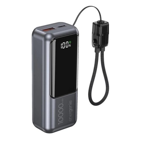Gembird Powerbank con LCD 10000 mAh Gris