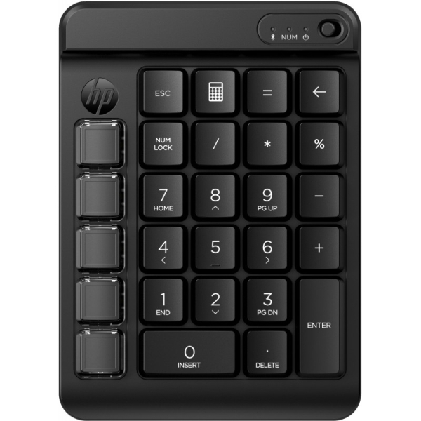 HP 430 Teclado Numerico s/fios - 9 Teclas Programaveis - Bluetooth - Preto