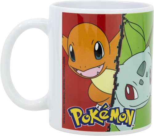 Caneca Cerâmica com Sublimação 325ml - Pokemon Starters