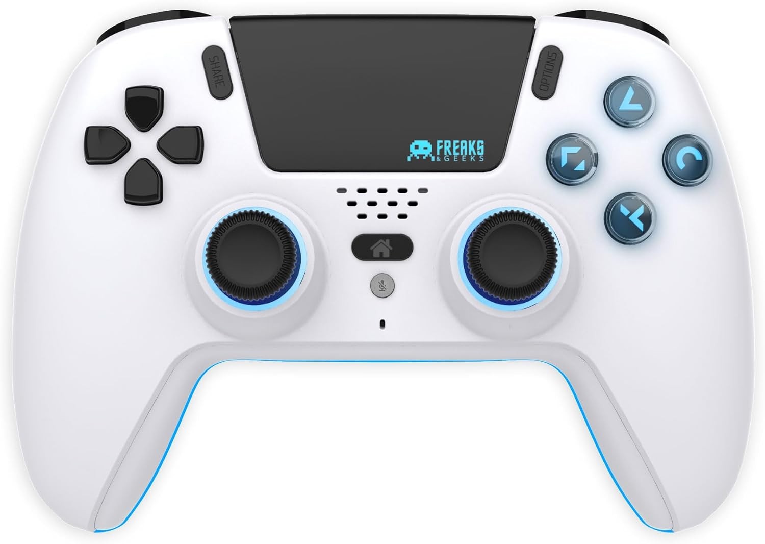 Comando Bluetooth LED PS5 Freaks &Geeks - Branco