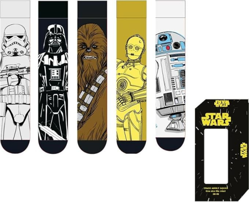 Pack de 5 Pares de Meias Star Wars (Tamanho 38-45)