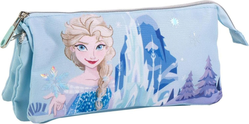 Estojo Porta-Tudo 3 Compartimentos Disney Frozen