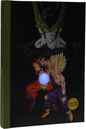 Caderno com Luz Dragon Ball Z - Batalha Final contra Cell (SD Toys)