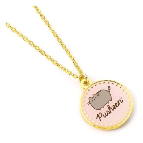 Colar Pusheen the Cat - Nome Rosa